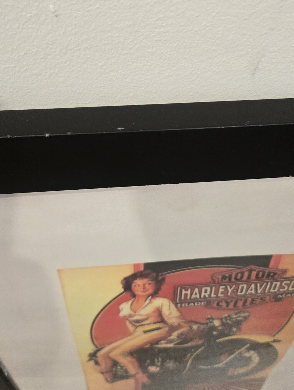 2 Fairchild Paris framed Harley Davidson Framed Pictures Man Cave Motorcycle - Picture 6 of 7